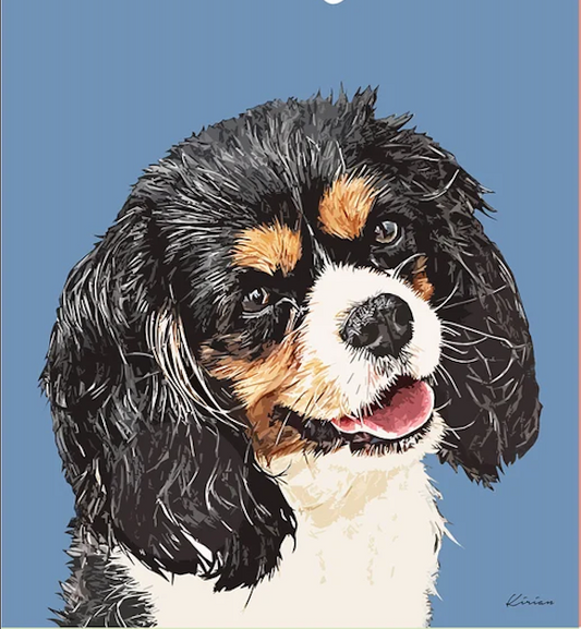 Realistic Pop Art Personalized Pet Portrait