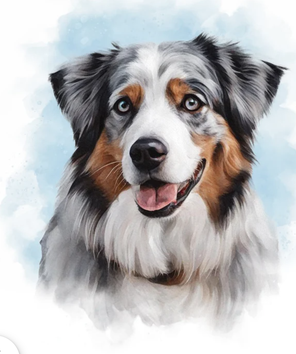 Watercolor Personalized Pet  Portrait