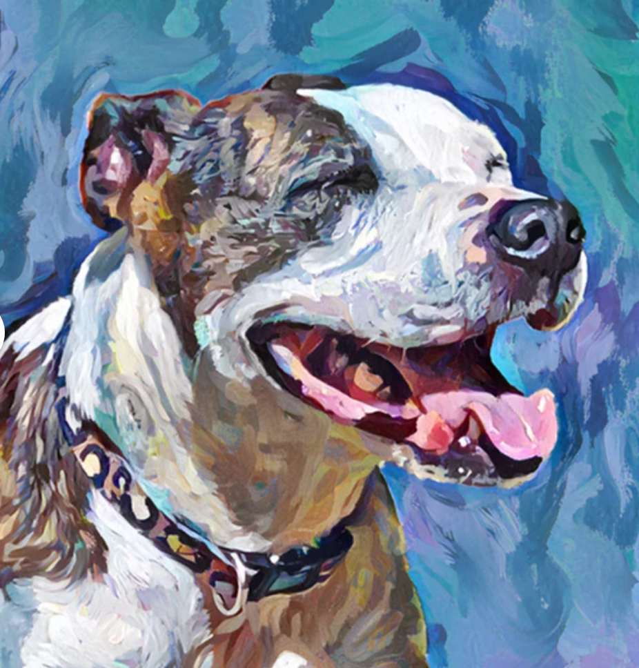 Oil Paint Personalized Pet  Portrait