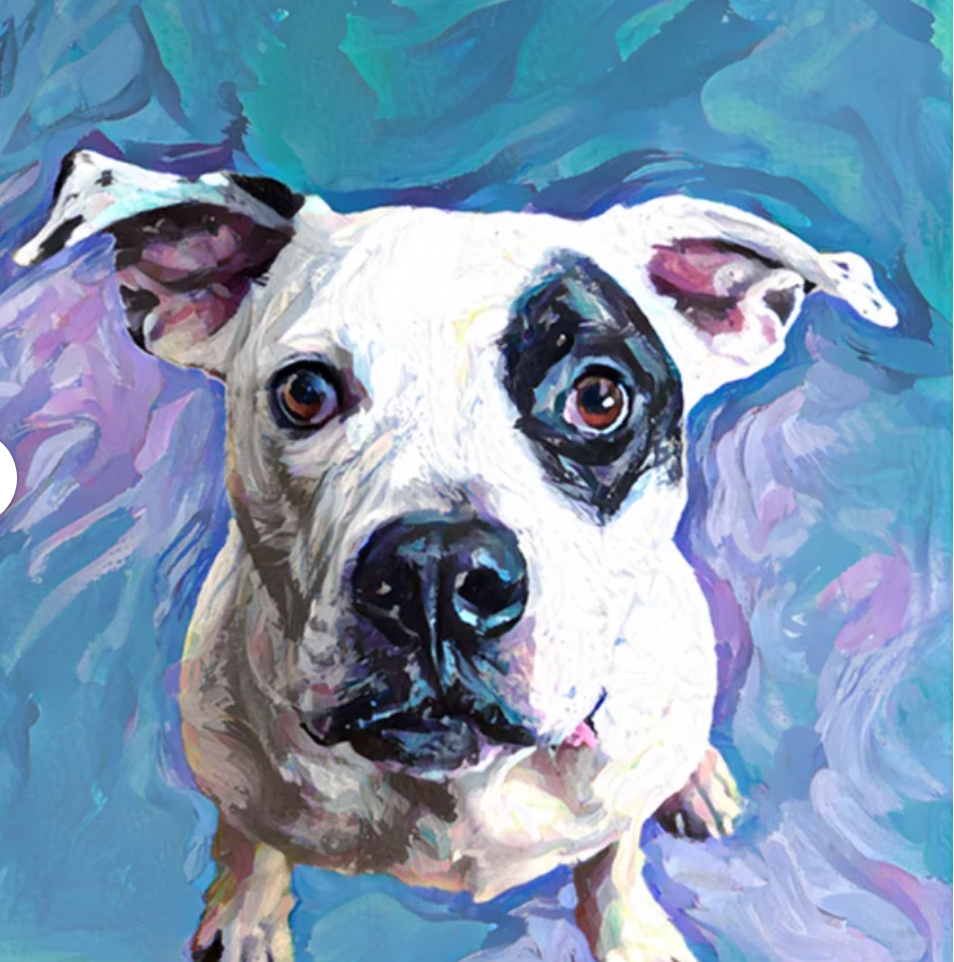 Oil Paint Personalized Pet  Portrait